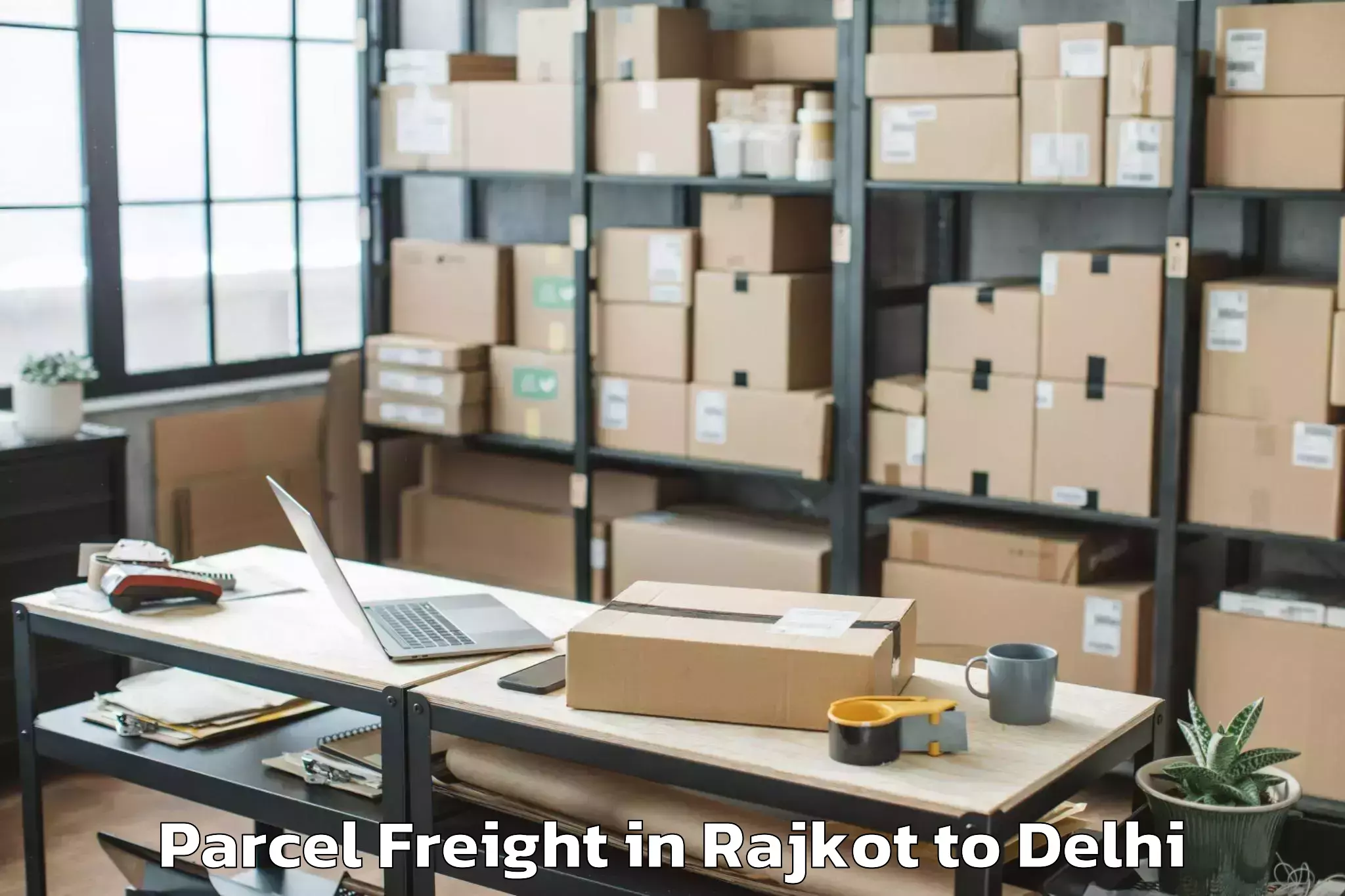 Trusted Rajkot to Nangloi Jat Parcel Freight